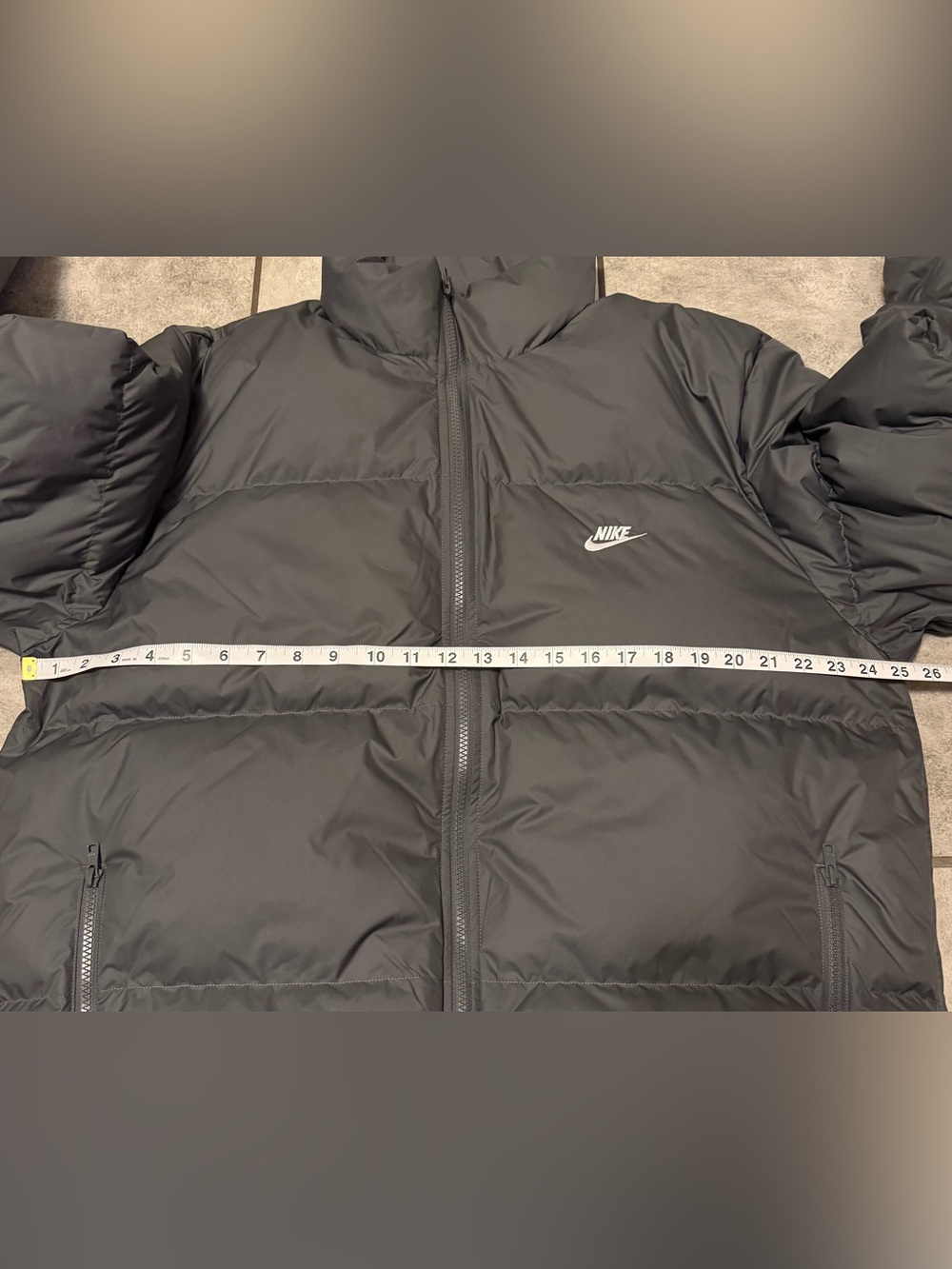 Nike Puffer Jacket Gray 650 Therma Fit Down Full Zip Men’s Size Large NWT - Picture 10 of 11